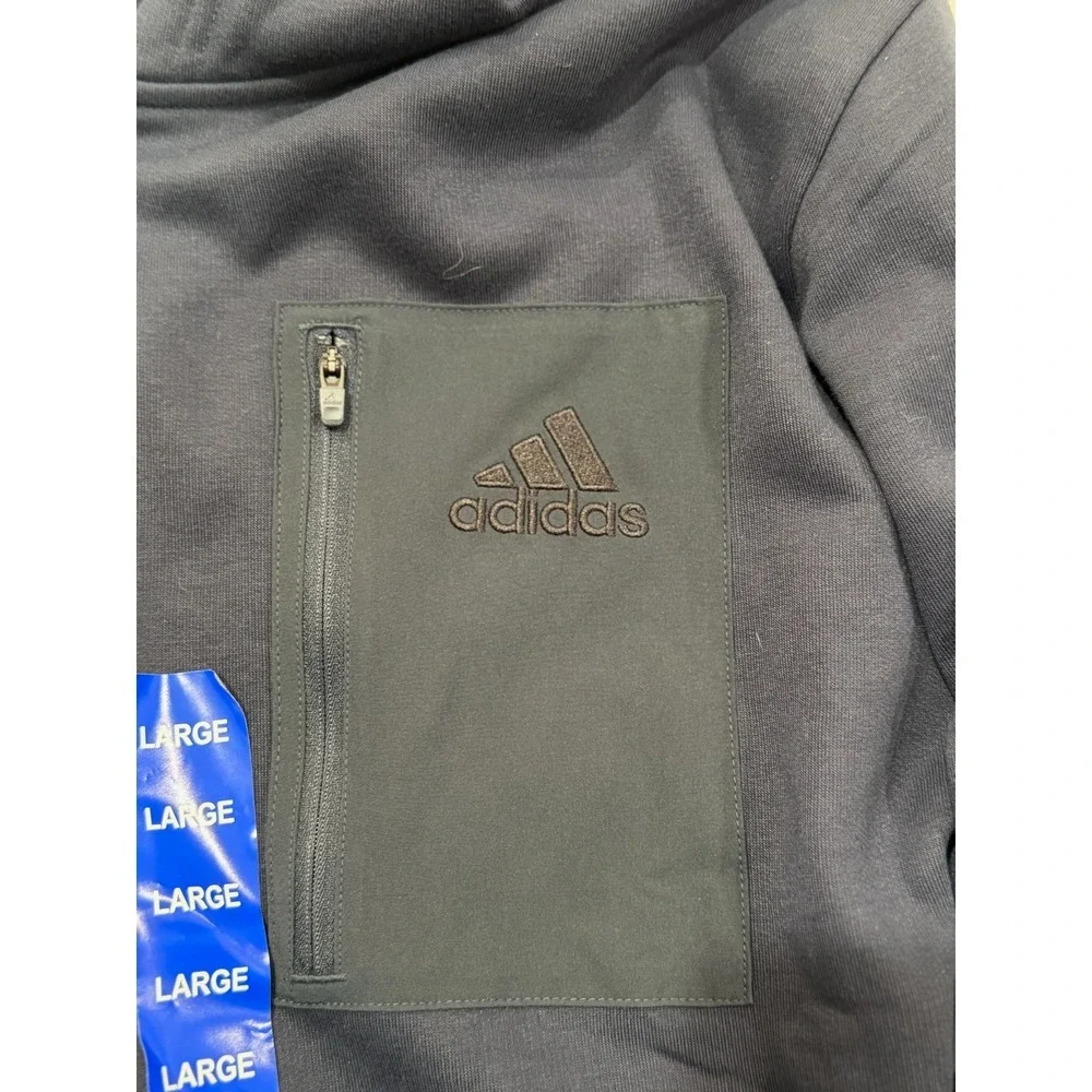 Adidas M Pocket Hoodie Mens Large Navy Blue Athletic Sweatshirt JG8147 Aurink